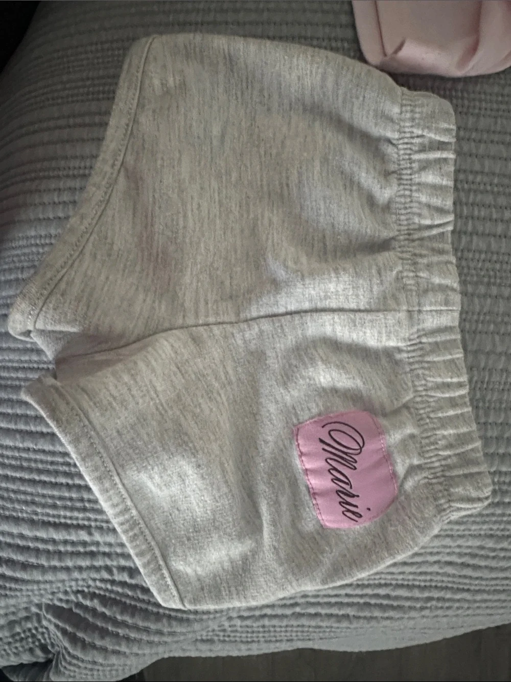 T.J.Maxx Girls Pink Marie Cat Pajama Set with Gray Shorts